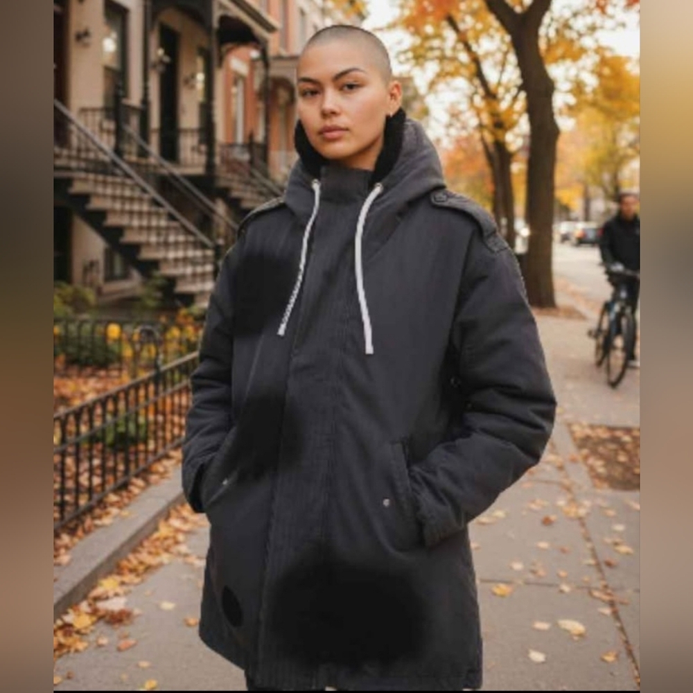 Once We Were Warriors  Winter Parka Hooded Unisex - Picture 3 of 7